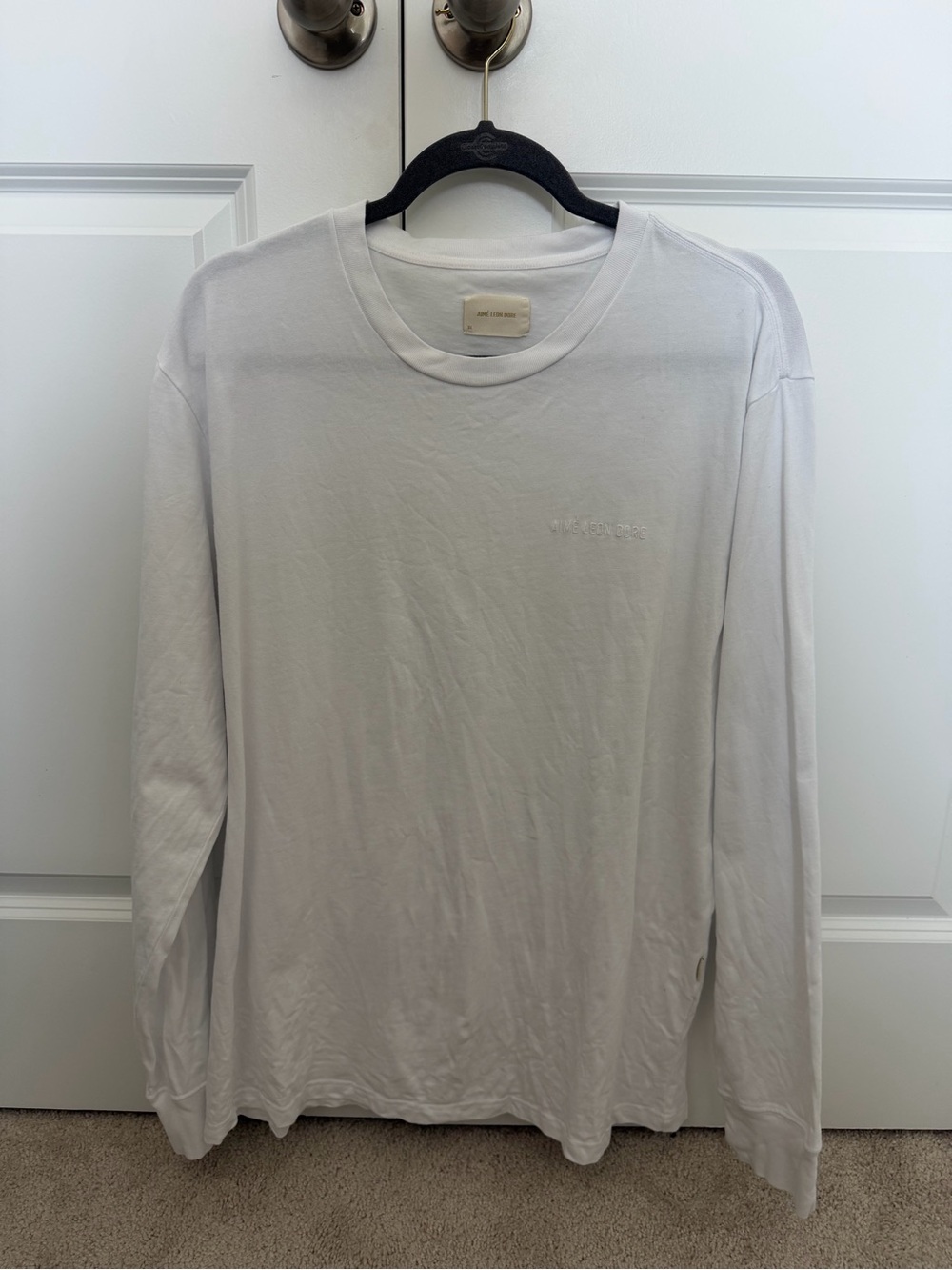 Aime Leon Dore Long-Sleeve Crewneck Shirt - White